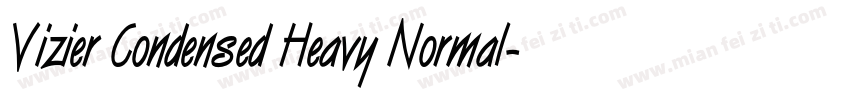 Vizier Condensed Heavy Normal字体转换